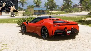 Ferrari SF90 Stradale &mdash; 1000HP Hybrid Monster! | Forza Horizon 5 Logitech G29 Wheel Gameplay