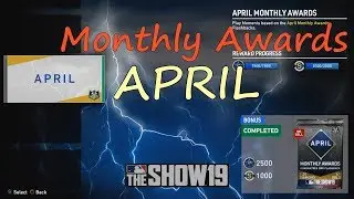 【MLB THE SHOW 19】NEW MOMENTS APRIL MONTHLY AWARDS  COMPLETED PS4 HD Diamond Dynasty 4月月份獎項