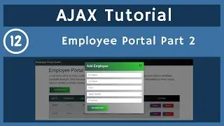 12. Employee Portal Application part 2 with Node JS AJAX | AJAX Tutorial | UiBrains | NAVEEN SAGGAM