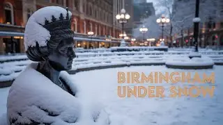 Snowfall in Smethwick - A Winter Wonderland (Drone Footage)