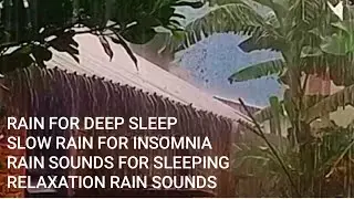 Super Heavy Rain and wind For insomnia || Fall asleep faster with relaxing rain sounds for sleeping