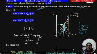 Class -12 Application of Integrals Lecture- 1 || Introduction ||