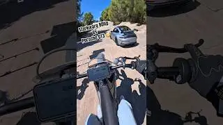 Stark varg 80hp VS porche GT3 550hp 😳 #supermoto#porsche#starkvarg#sm