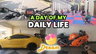 A Day in My Life😊 | Yoga Classes,🧘 Online Work & My Dream Ride🏍️ Motivation #bikelover