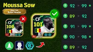 Moussa Sow 101 BEST TRAINING with Booster, Max Level, Player Progression eFootball 2026