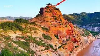 陕西永宁山古寨，被千年前的古人全部给掏空了A large mountain in Shaanxi has been completely emptied#旅行 #travel