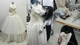 [vlog] 종강했다!😝 패션과 대학생의 ootd 브이로그✨ • 드레스 완성👗 • 시험 • 내가 만든 드레스 입고 촬영하기ㅋㅋ