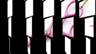 Pink HairCut Scissors With Red Crystals | Beauty Instruments