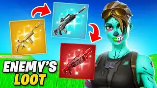 Fortnite Challenge: I Can ONLY Use Enemy Loot After Every Elimination!