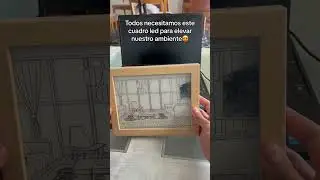 Este Cuadro LED es genial😍🌟🖼️ Regalito En Comentarios CORRE➡️ #lightpainting #decoracion #cuadro