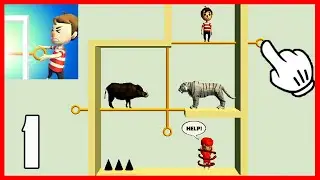 Pin Rescue Puzzle part 1 | Pin Rescue Pull the Pin game