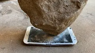 Stone pressed on Samsung Galaxy note 2 | Restoration destroyed abandoned phone
