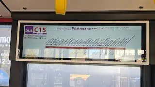 Warszawa linia C15 kier. Rembertów-Akademia Solaris Urbino 12 III #9355