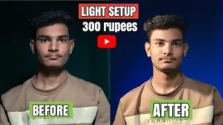 Low-Budget Light Setup Using a Phone Camera| In 300 rupees 