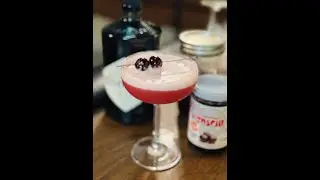 Happy Friday Cocktail, Friends! Cherry Gin Sour.  Cheers!