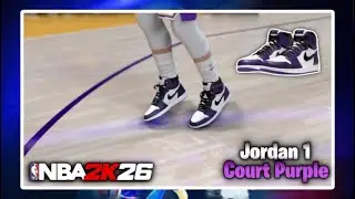 NBA 2K26 Shoe Creator - Air Jordan 1 “Court Purple”