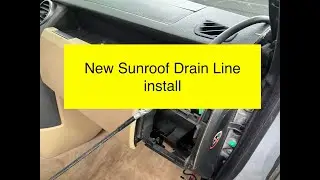 Install LR3 new sunroof drain