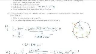 NCEA L2 Mechanics Problem Set 2023   Circular Motion Q2 Video Answer