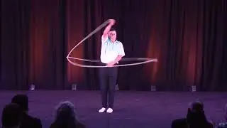 Acrobatics at the Taiwan Visions of the Future presentation in Orlando, Florida 14 September 2025.