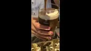 The perfect shamrock on a pint of Guinness