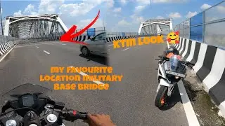 pung mobile military base bridge ktm rc ride😍