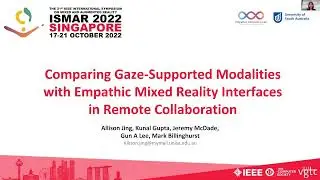 Comparing Gaze-Supported Modalities with Empathic Mixed Reality Interfaces in Remote Collaboration