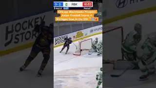 Chicago Blackhawks Prospect Anton Frondell Scores A Michigan Goal In the SHL🤯🥶🚨