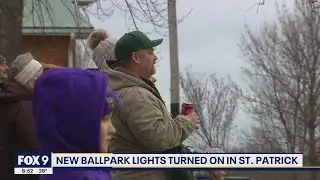 Small town in Minnesota finally gets lights for baseball field 'We thought it was kind of a pipe dre
