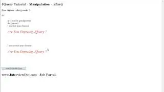 AFTER METHOD IN JQUERY DEMO