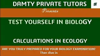 BIOLOGY CHALLENGE ||  CALCULATIONS IN ECOLOGY || WAEC || NECO || GCE || IGCSE || JAMB || POST-UTME