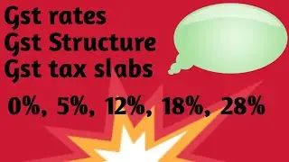 GST Rates / GST Structure/GST tax slabs