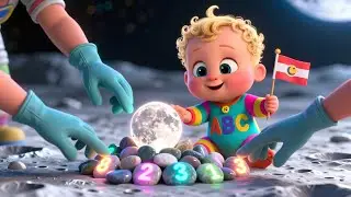 Baby Moon Landing Adventure Story | Nursery Rhyme Song for Kids