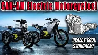 CAN-AM Electric Motorcycle Concept! | Very Cool Swingarm!