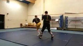 Dtfk kickboxing class sparr