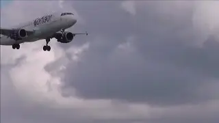 HARD CROSSWIND LANDING &bull; Airbus A320 &bull; Condor Thomas Cook