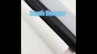 Mesh Banner, Vinyl-coated Polyester Mesh Fabric