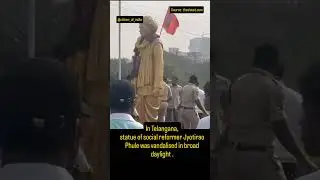Social Reformer Jyotirao Phule Statue Vandalised | Telangana #News