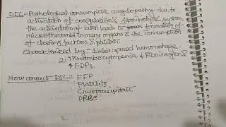 DIC (Disseminated intravascular coagulation)