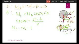 Engineering Mechanics rollin body solving Tagalog