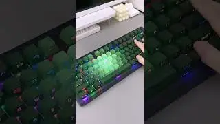 My colorful keyboard ✨🌈⌨️pastel green aesthetic