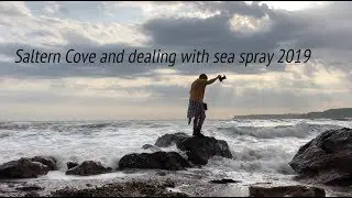 Saltern Cove and dealing with sea spray 2019