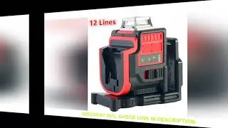 For Milwaukee 18V Battery 12 Lines Laser Level Horizontal & Vertical Green Beams Light Self-Leveling