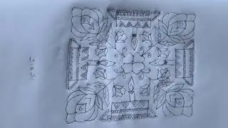 15-15 dots simple and easy cake and flowers rangoli || sankranthi chukkala muggulu || pongal kolam