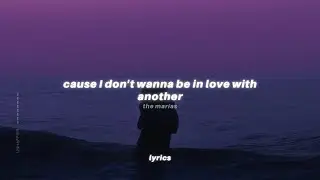 ''cause I don't wanna be in love with another