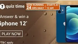 iPhone 12 Amazon quiz answers win today