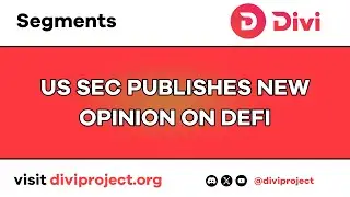 Divi Segments - US SEC Publishes New Opinion On DeFi