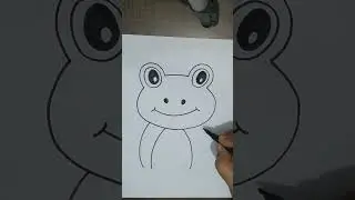 drawing frog 🐸 #shorts #drawing #frog