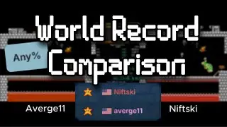 Super Mario Bros Any% Tied World Record Comparison | Niftski vs Averge11