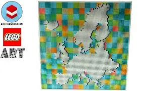 LEGO Europe Map - Alternative Build of LEGO Art 31203 World Map - LEGO Speed Build Review
