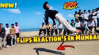 Flip’s in Public Place | See the reactions  of Cute Girl’s 🥰